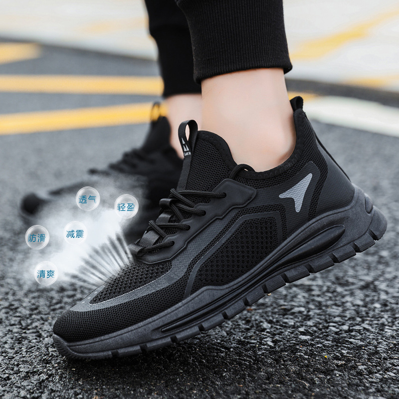 Zapatos deportivos transfronterizos de verano nuevos zapatos de hombre transpirables de malla de moda zapatos casuales cómodos estudiantes zapatos de carrera ligeros para hombres