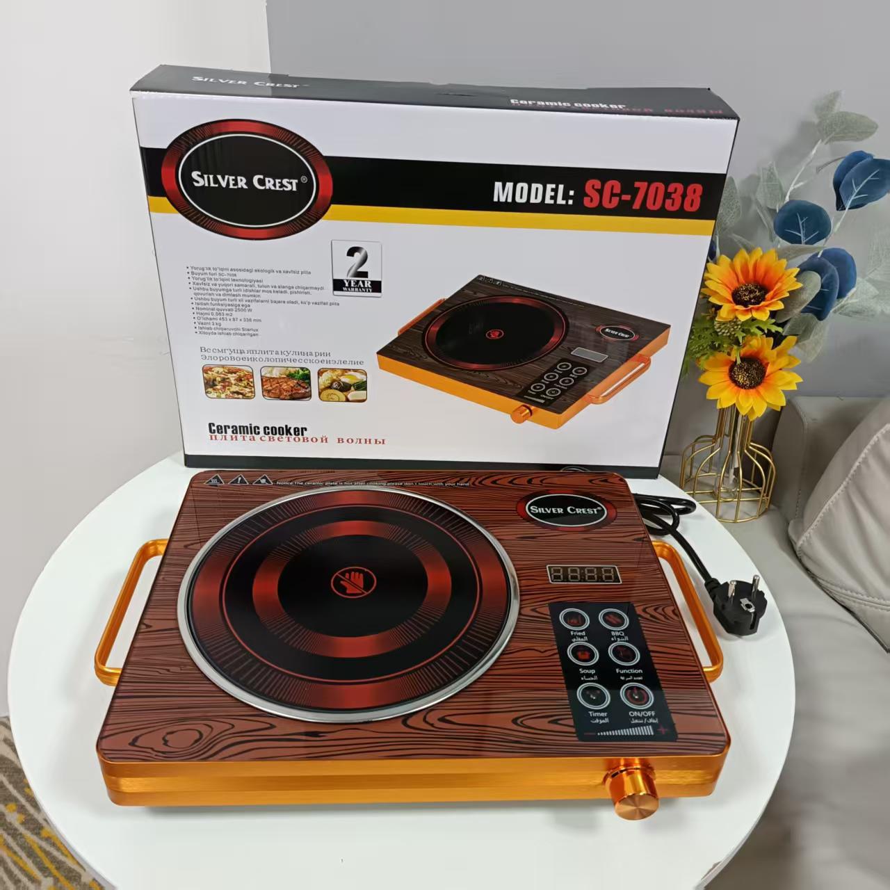 English Electric Ceramic Stove 3500W High-Power Household Smart Touch Screen Single Ceramic Stove Can Be Reserved to Adjust the Induction Cooker Factory