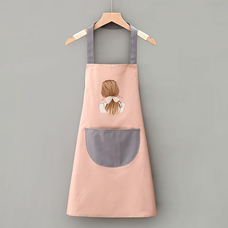 Cute fashionable waterproof apron for work for food, Korean style