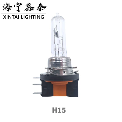 Car Halogen Bulb H15 Golf Headlight High and Low Beam Integrated 15 55W Quartz Glass (Ön faralar) - transparent-glass-sunlight-h15-12v1555w