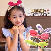 小女孩不勒头防滑发卡儿童立体兔耳朵发箍女童可爱美乐蒂布艺头箍