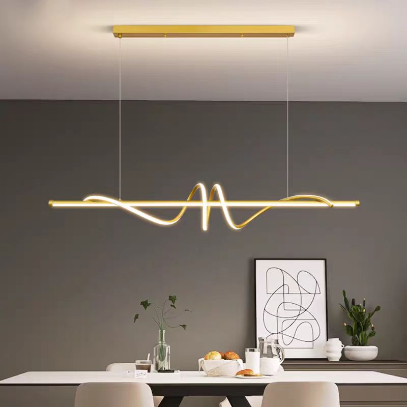 Iluminación de lámpara de bar nórdica moderna de comedor minimalista italiana lámpara de estilo minimalista