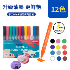 Chotune Soft Head Watercolor Acrylic Markers Set Colored Liners DIY Model Ceramic Graffiti Wholesale