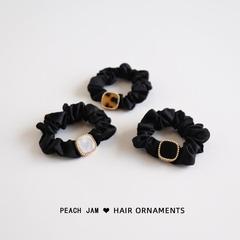 韓國簡約輕奢醋酸發圈大腸圈丸子頭繩扎頭髮皮筋氣質馬尾發繩髮飾