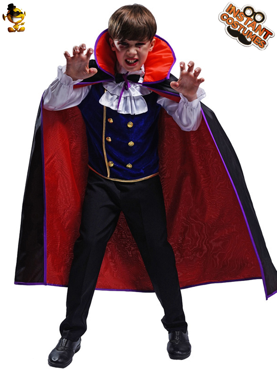 Transfronterizo nuevo niño pequeño traje de vampiro traje de Halloween cosplay de la mascarada