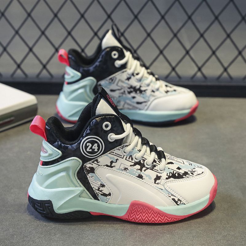 Special Offer Children's High-Top Shoes, Non-Slip Running Shoes, Autumn Basketball Shoes, Sneakers, Trendy Sports Shoes, Medium and Large Children's Men's Shoes