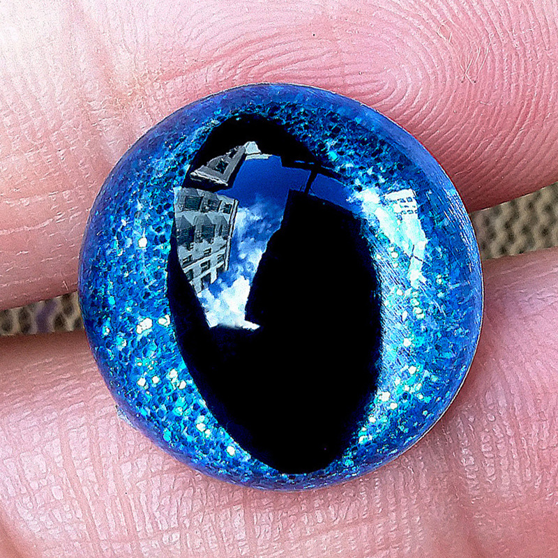 Cross-border 12-24mm de alta calidad de Cristal ojos de gato brillante brillo ojos de Cristal de peluche muñeca de juguete Accesorios