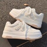 Детская весенняя белая обувь, низкие кроссовки, повседневная обувь для мальчиков