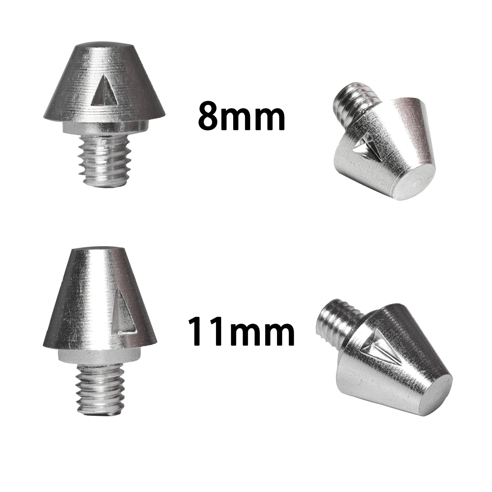 M6 Adidas-specific aluminum studs, metal football shoe studs, SG football studs, 8-11MM, silver replacement shoe studs