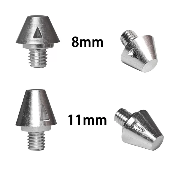 M6 Adidas-specific aluminum studs, metal football shoe studs, SG football studs, 8-11MM, silver replacement shoe studs