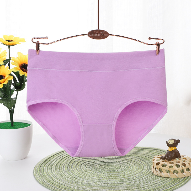 Ropa interior de mujer 95 algodón color sólido estilo coreano chica transpirable más tamaño Mediados de cintura ropa interior estudiante
