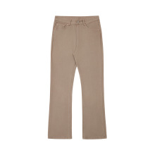 RDT男装|美式复古卡其色水洗牛仔裤男阿美咔叽517微喇叭长裤