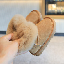 儿童冬季加绒大棉鞋加厚保暖零下宝宝踩雪童鞋男女儿童防滑雪地靴