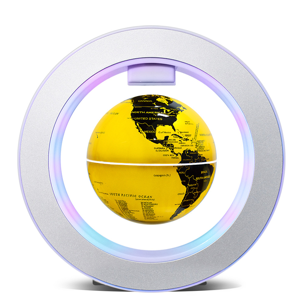 R4 황금 공 - 구체가 흰색 빛을 발산합니다.