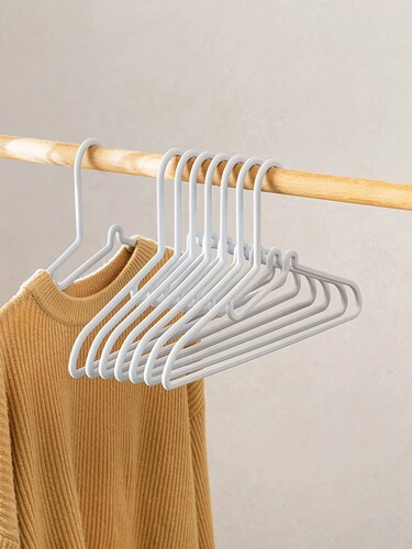 Traceless Japanese Style Household Clothes Rack with Thickened Anti-Slip Plastic Clothes Stretcher for Dormitory Balcony Wardrobe Clothes Hook Round Stand