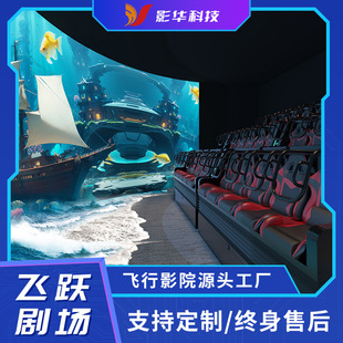 Convenient naked eye 9D leap theater container flight body inspection track cinema large vr game machine equipment