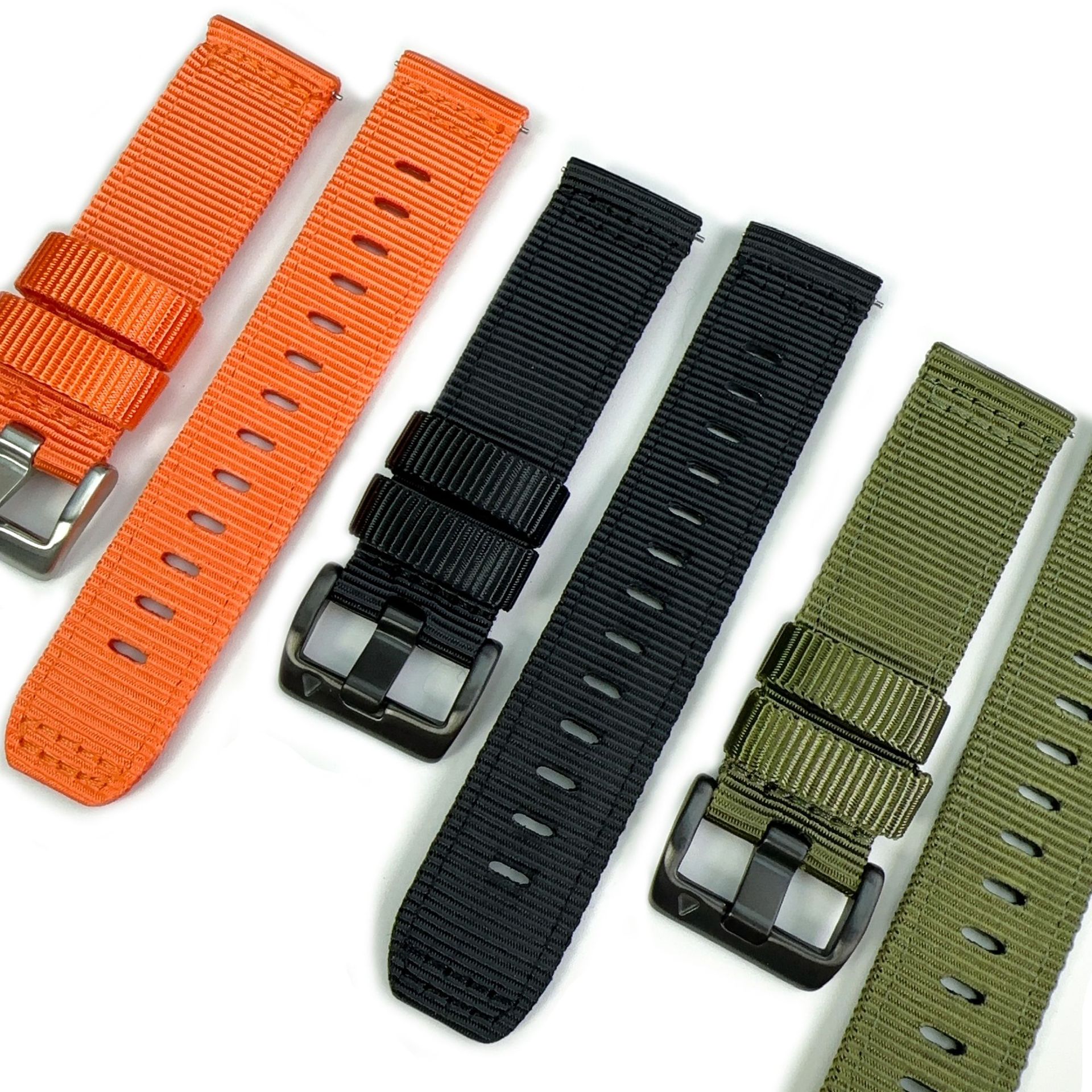 高品质佳明纯尼龙表带20/22mm适用Garmin265S/265华为手表带GT6/5
