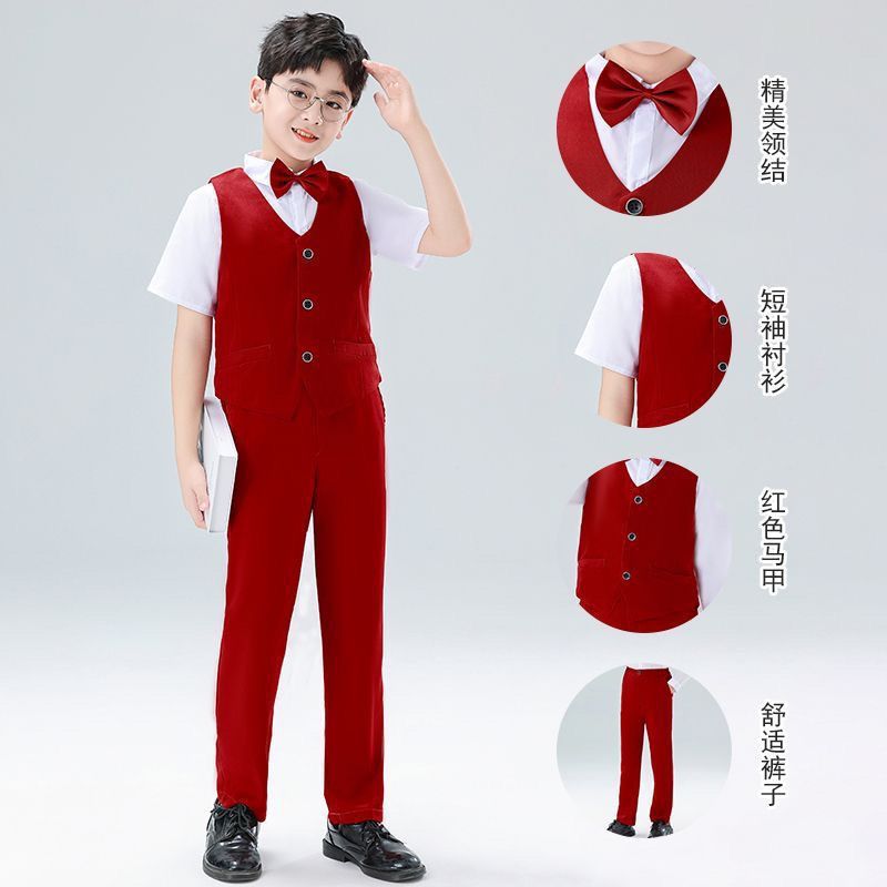 小中学生児童合唱団 赤い愛国朗読 歌う祖国 パフォーマンス衣装 詩朗読 女の子|undefined