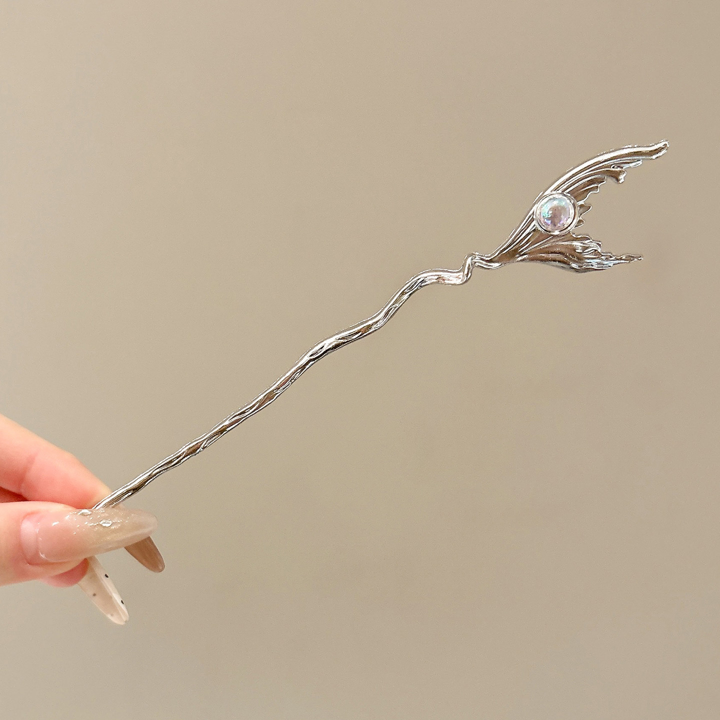 Nueva horquilla de flores de estilo antiguo chino, horquilla de sentido avanzado moderno, horquilla de cabello femenino, horquilla de Hanfu, tocado de horquilla de madera