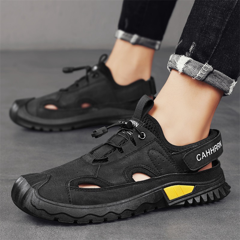 Men's Breathable Hollow Stream Tracing, Men's Trendy Sports Shoes, Summer 2025 Quick-dry Wading Mesh Shoes For Men_voghion.com