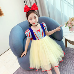 白雪公主連衣裙兒童棉正版女童蓬蓬裙子的寶寶秋冬小童女孩長袖