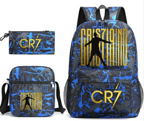 Mochila de tres piezas, mochila para hombres y mujeres, mochila a prueba de salpicaduras [una también es precio al por mayor] mochila de espalda protectora