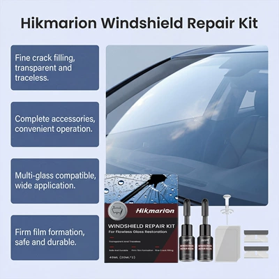 Glass Cracks, Auto glass repair liquid