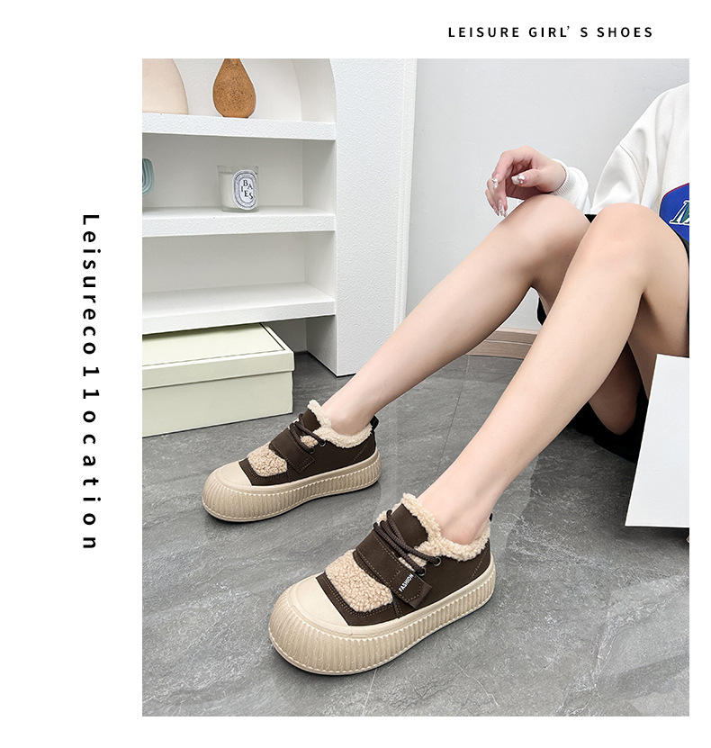 2023 winter new addition of cashmere warm lamb cashmere 100 wear low top thick bottom leisure_voghion.com
