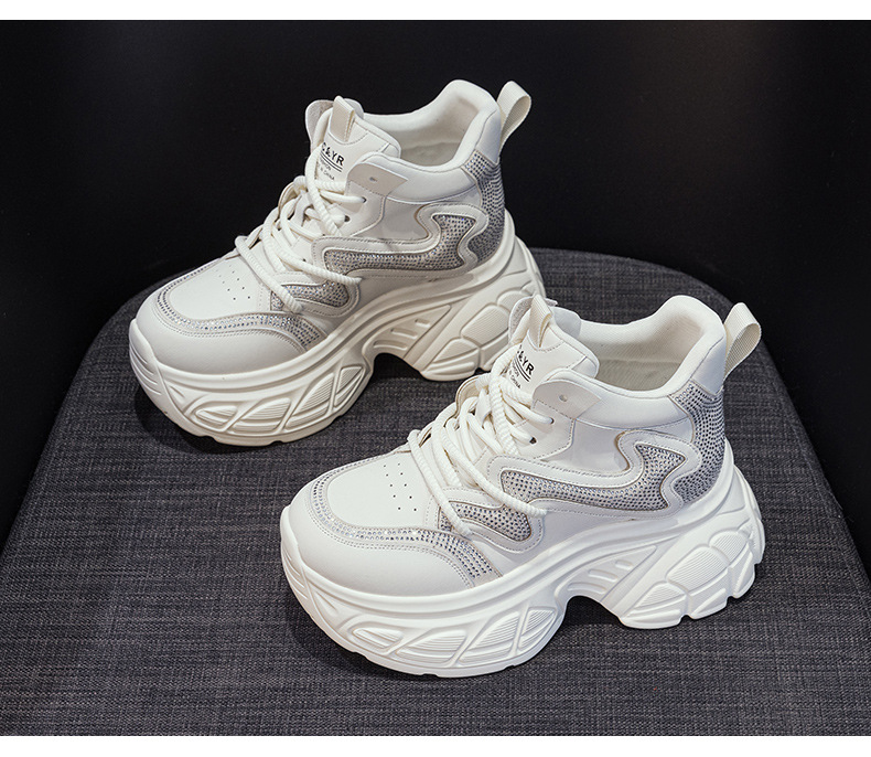 Giày sneaker nữ đế dày tăng chiều cao 9cm phong cách hot trend 2026 — Lớp lót đơn màu tím M2695, M2695- 1m màu cộng với nhung, Lớp lót đơn màu M 2695m, M2695-1 nâu cộng với nhung chi tiết 28