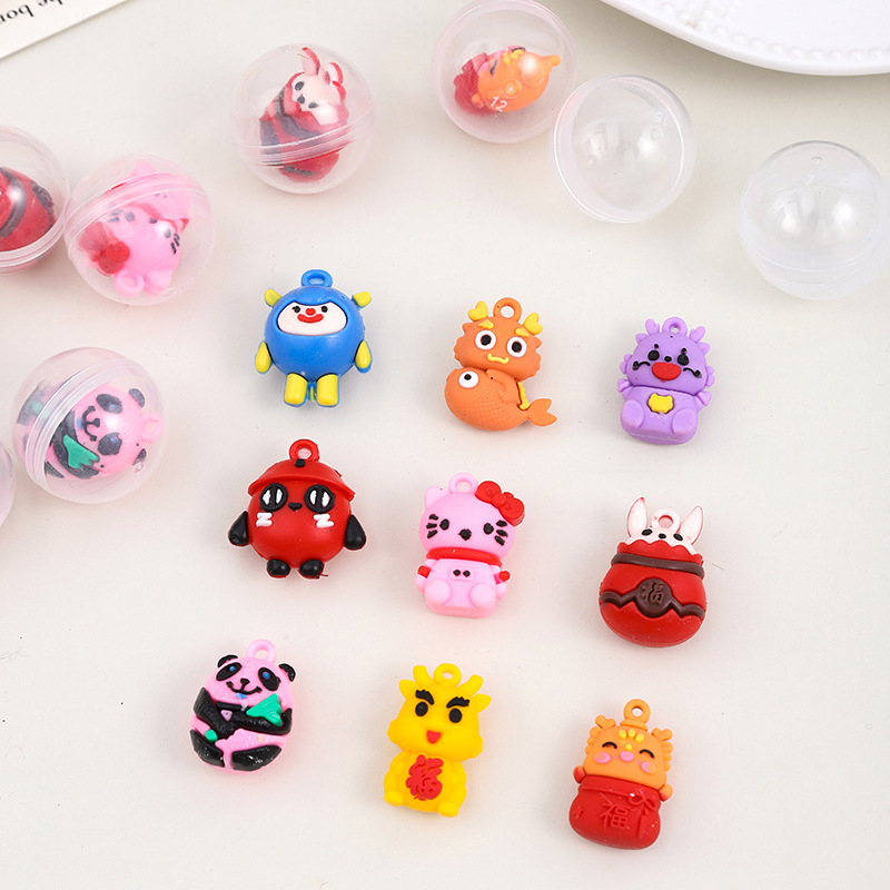 Un yuan máquina de gashapon para muñecas transparentes de 32mm regalo de gashapon linda bola de gashapon regalo de juguete para niños pequeños