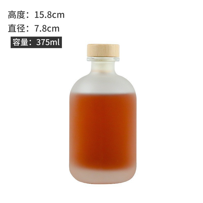 Venta al por mayor una botella de vino blanco Jin 250ml botella de vino pequeña botella de vino de 18 años 500ml botella de vino de fruta de vidrio transparente sellada