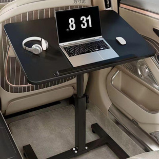 Home Folding Computer Desk Dining Table Co-Pilot Rear Seat Car Table Lifting Rotating Board Learning Writing Desk Storage Rack