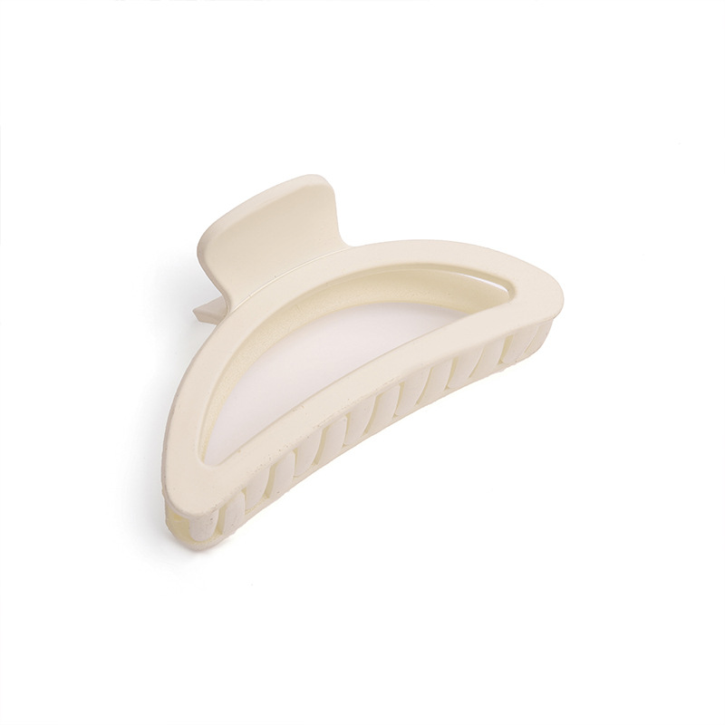 Simple media luna clip de las mujeres cola de caballo updo tiburón clip nicho diseño cabeza trasera horquilla tocado al por mayor