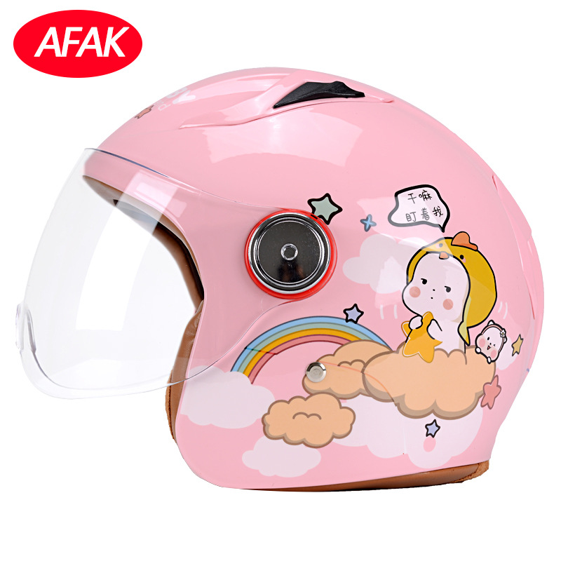 Nuevo estándar nacional certificado casco para niños casco de verano lindo casco de dibujos animados para hombres y mujeres casco de motocicleta eléctrica fabricante