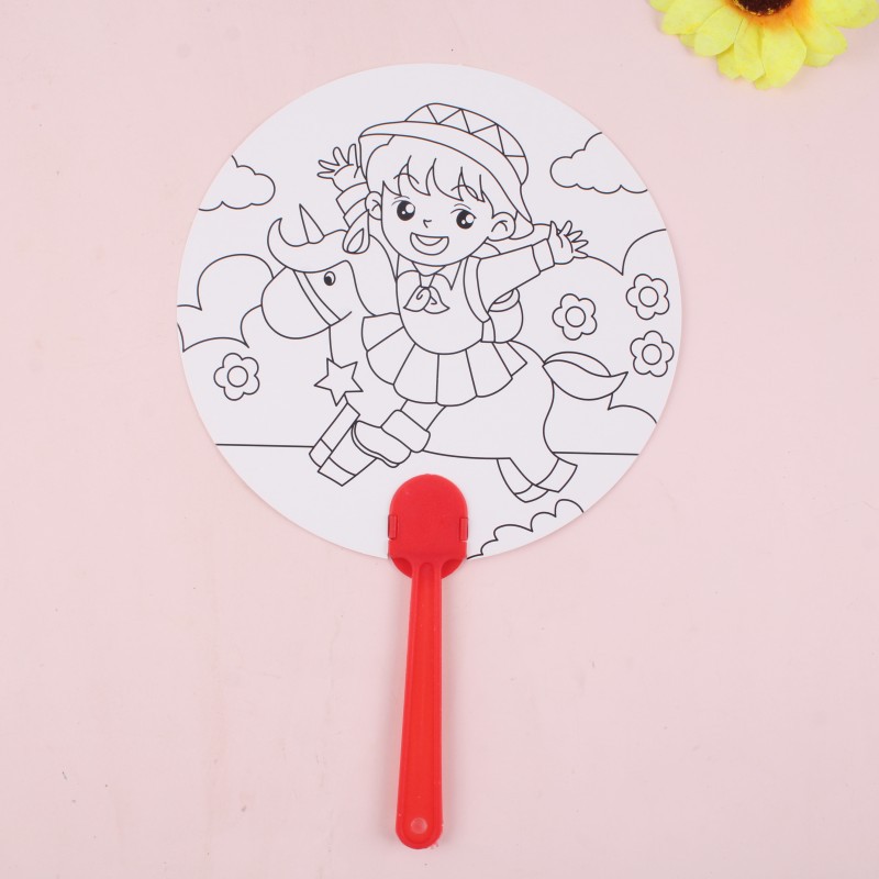 Abanico de Pintura Creativa DIY, Regalos para el Día del Niño, Actividades Escolares, Recompensas para Estudiantes, Premios, Regalos de Cumpleaños