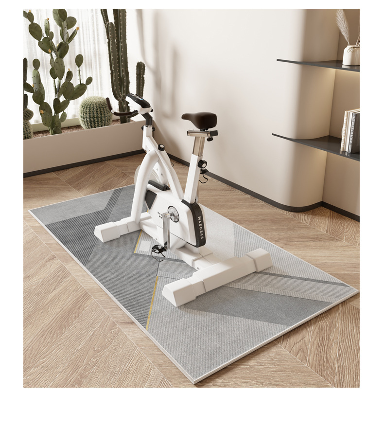 Gym Spinning Bicycle Quiet Shock Absorbing Anti-Slip Mat Household Simple Bedroom Bedside Blanket Washable Balcony Bay Window Mat