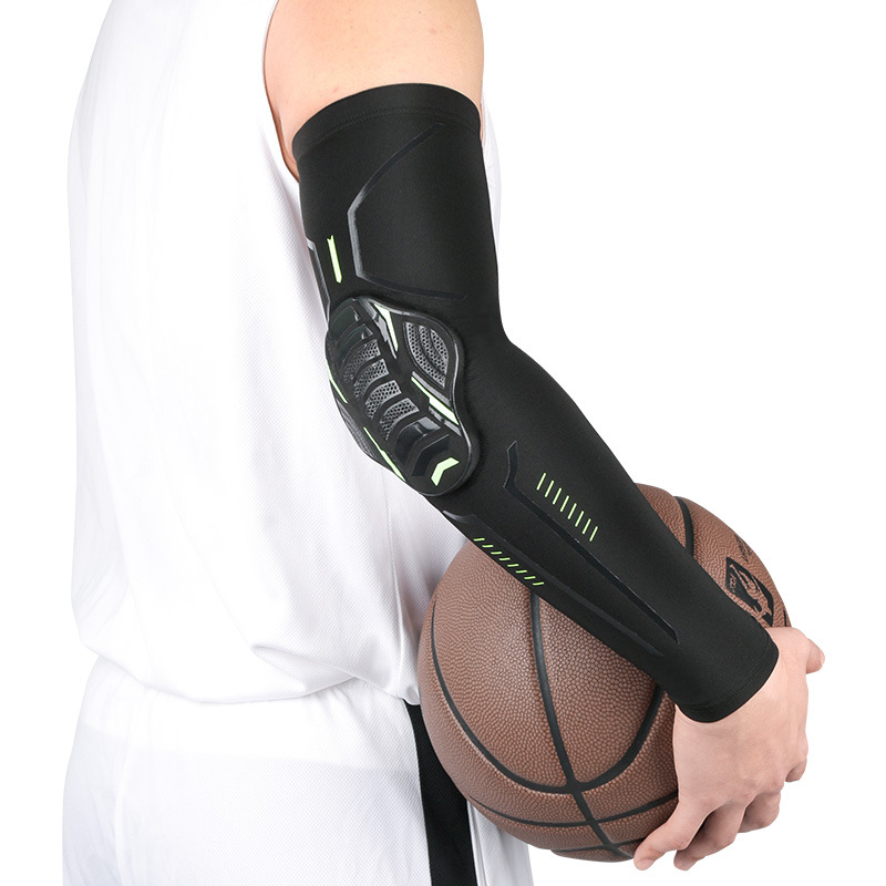 跨境运动护臂袖套蛇鳞蜂窝防撞加压护肘关节户外篮球足球骑行护具