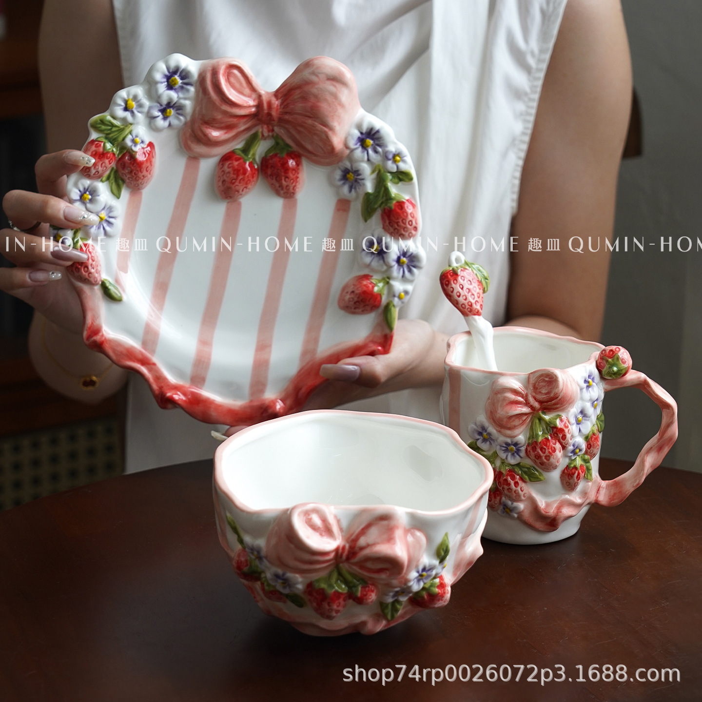 Juego de Tazas y Platos de Cerámica, Decorativo, para Navidad y Té de la Tarde