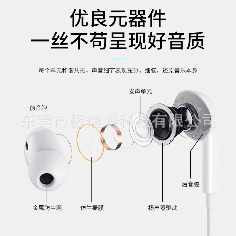 Проводные наушники, совместимые с Apple и Huawei, с чипом, пульт на проводе, разные разъёмы