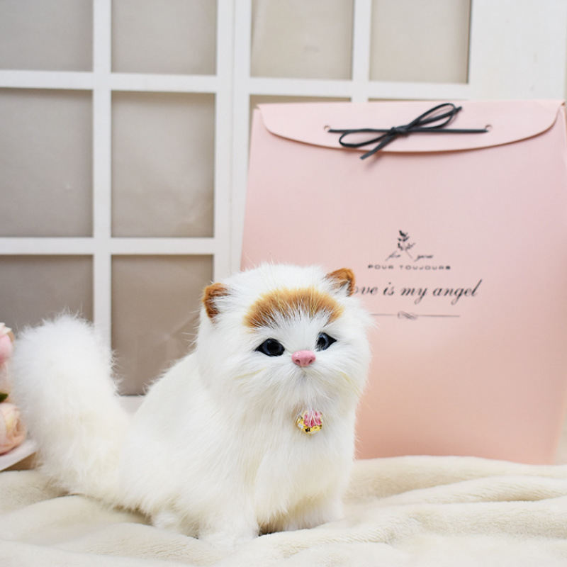 Llamará a un gato simulado, un gato simulado, juguetes de peluche, muñecas, animales, muñecas de gato simulado, regalos de cumpleaños.