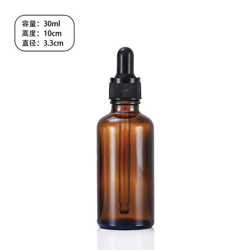 En stock: botella de aceite esencial marrón de 30 ml, botella dispensadora de vidrio de 10 ml, botella con gotero marrón de 50 ml, botella de vidrio de 20 ml.