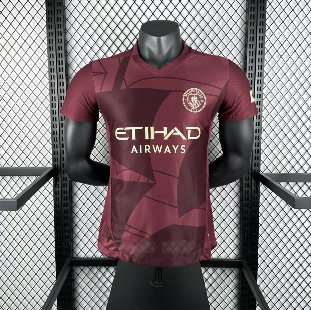 Puma x Manchester City 2024/25 Third Player Version Jersey Maroon