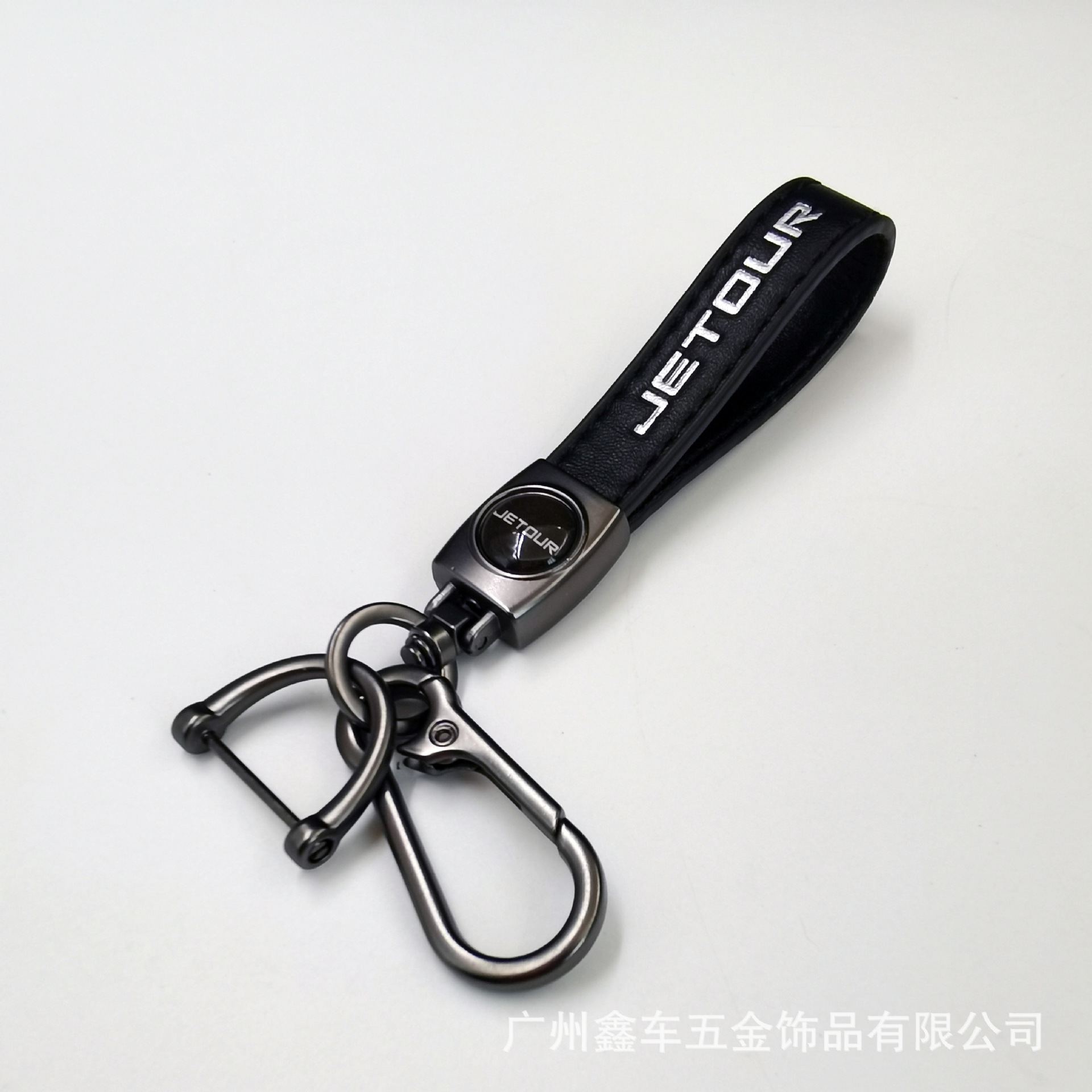 Keychain de piel de cordero transfronteriza logotipo de automóvil llavero de negocios hombre llavero colgante fábrica al por mayor