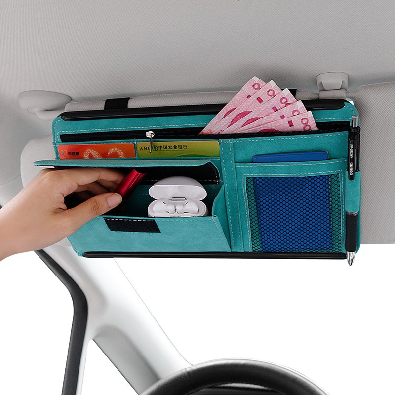 Yuanan Creative Car Glasses Clip Glasses Storage Bag Cute Simple Popular Card Holder Multifunctional Sunglasses Case