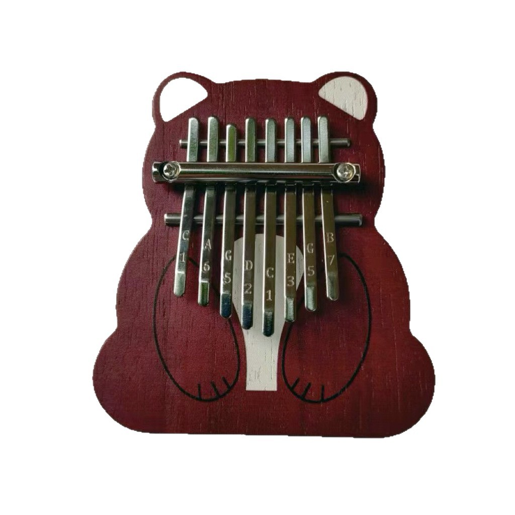 Cross-Border Hot-Selling Thumb Piano with 8 Notes, Thumb Piano Pendant, Souvenir, Study and Travel Gift, Direct Sales from the Manufacturer