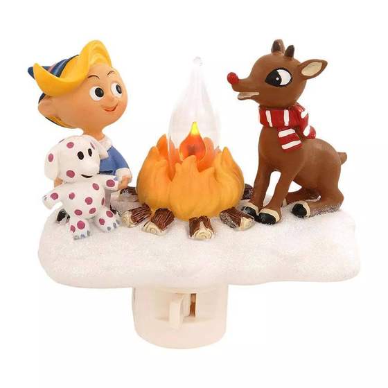Cross-border Christmas night light decorations design home courtyard beauty plug green hair monster Christmas elk decoration