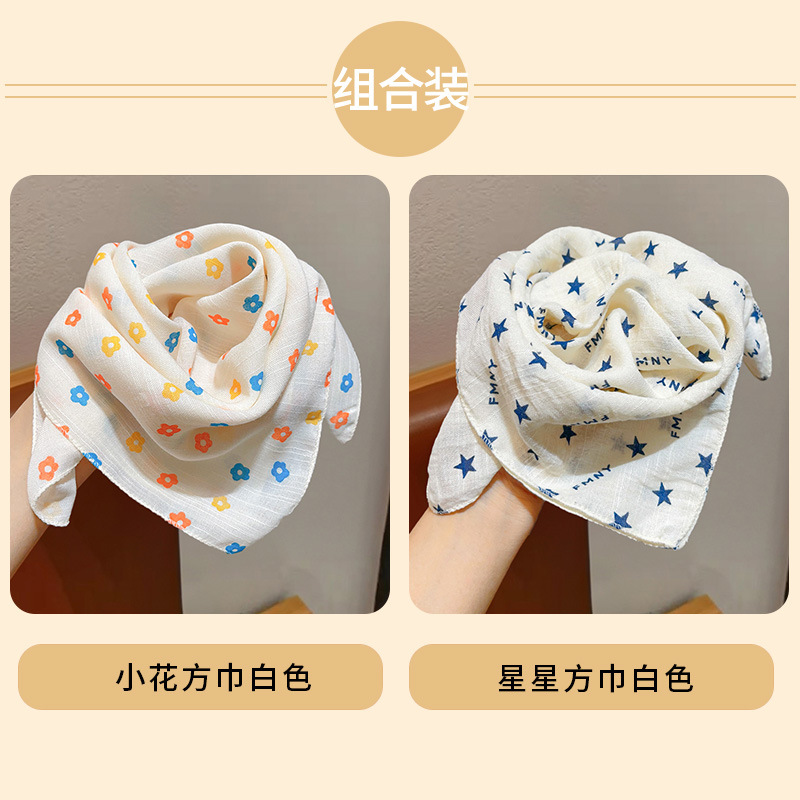 Niñas coreanas bufandas de algodón y lino para niños primavera y otoño delgada baby collar bufandas de viento en todas las estaciones