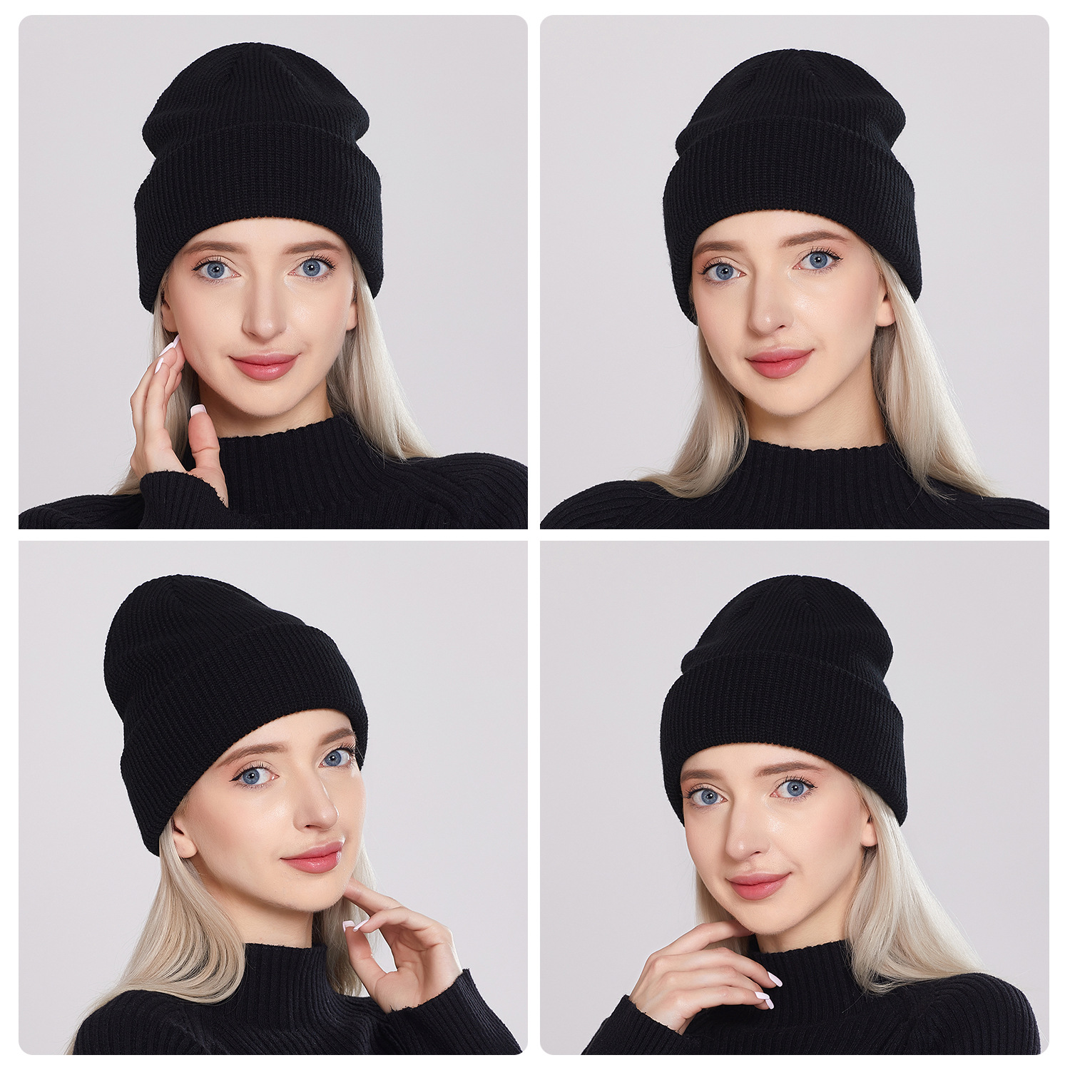 Unisex Commute Solid Color Eaveless Wool Cap display picture 19