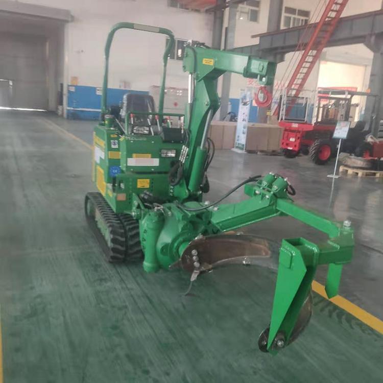 Pequeña máquina de excavadora de árboles de cuchillo de arco circular para trasplante de árboles verdes
