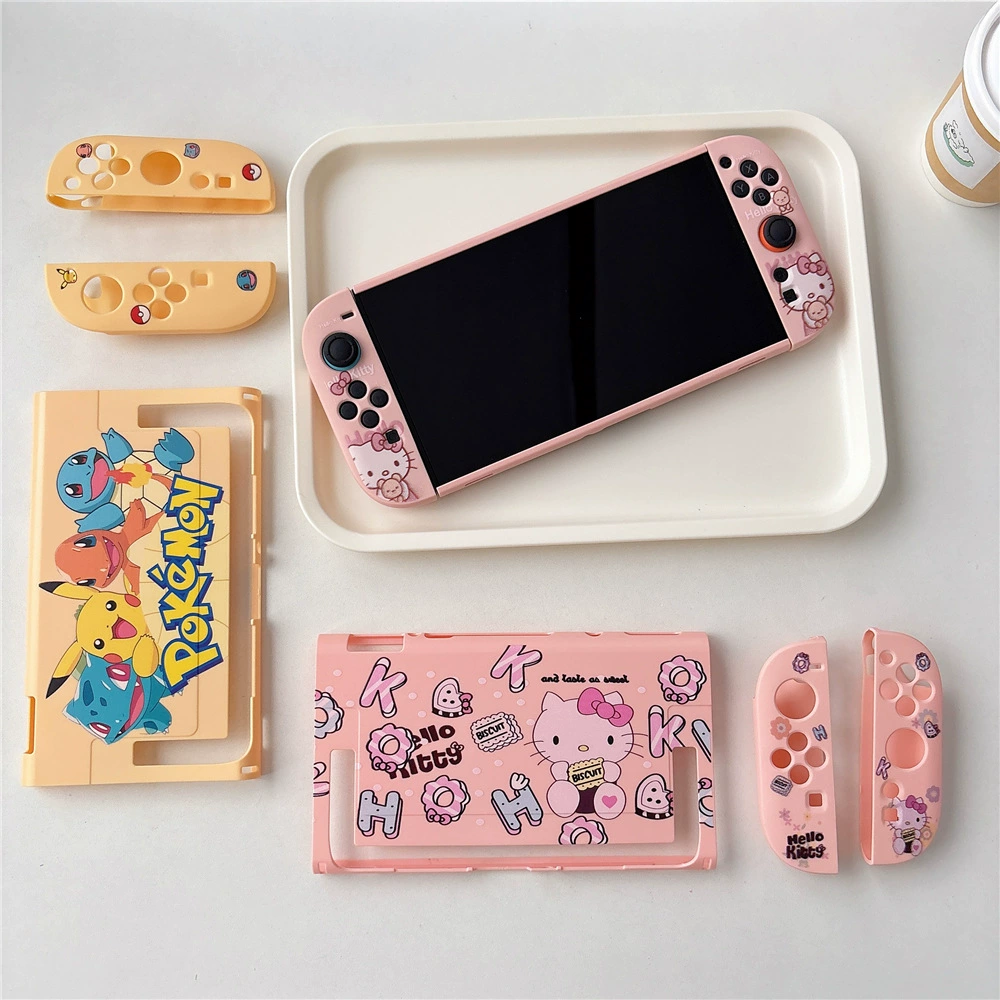 Граница-перекрестная стойка Кэти коты подходят для Nintendo Switch 2 поколения чехол Kulomi для игровой консоли PC защитный чехол 2 поколения